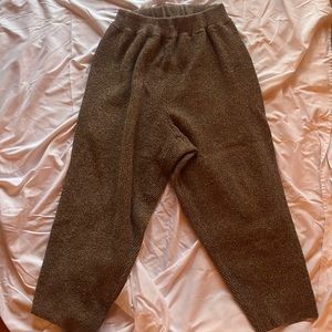 Super cozy wool drop crotch pants from Monica Cordera